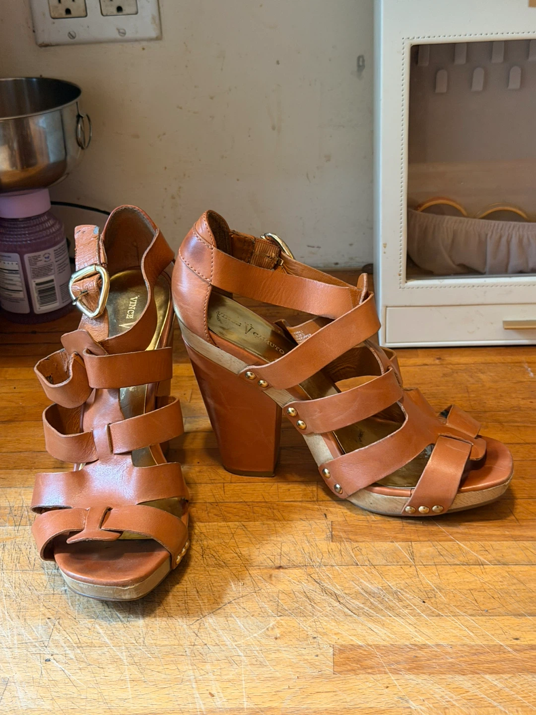 Vince Camuto Strappy Block Heel Sandals - photo 2