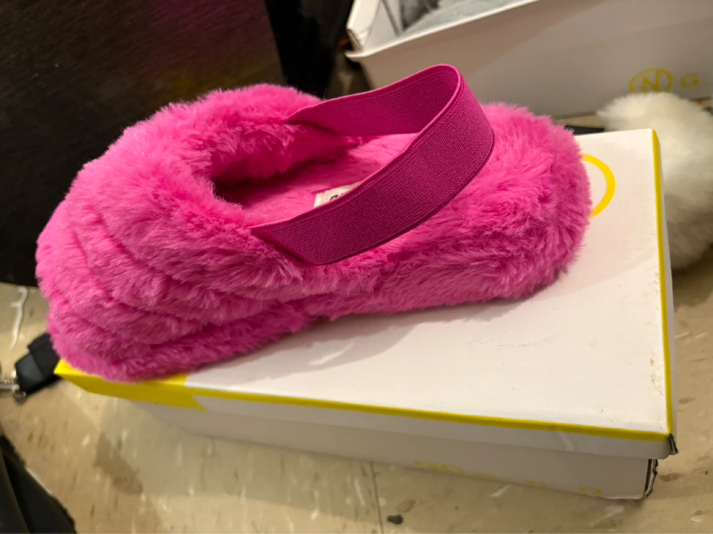 UGG Australia Pink Fuzzy Slide Slippers - photo 3