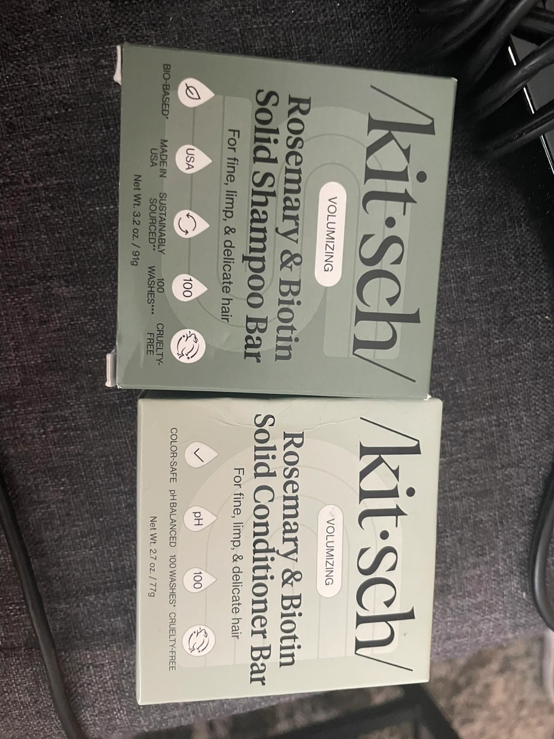 Set of two Kitsch Shampoo and Conditioner Bars