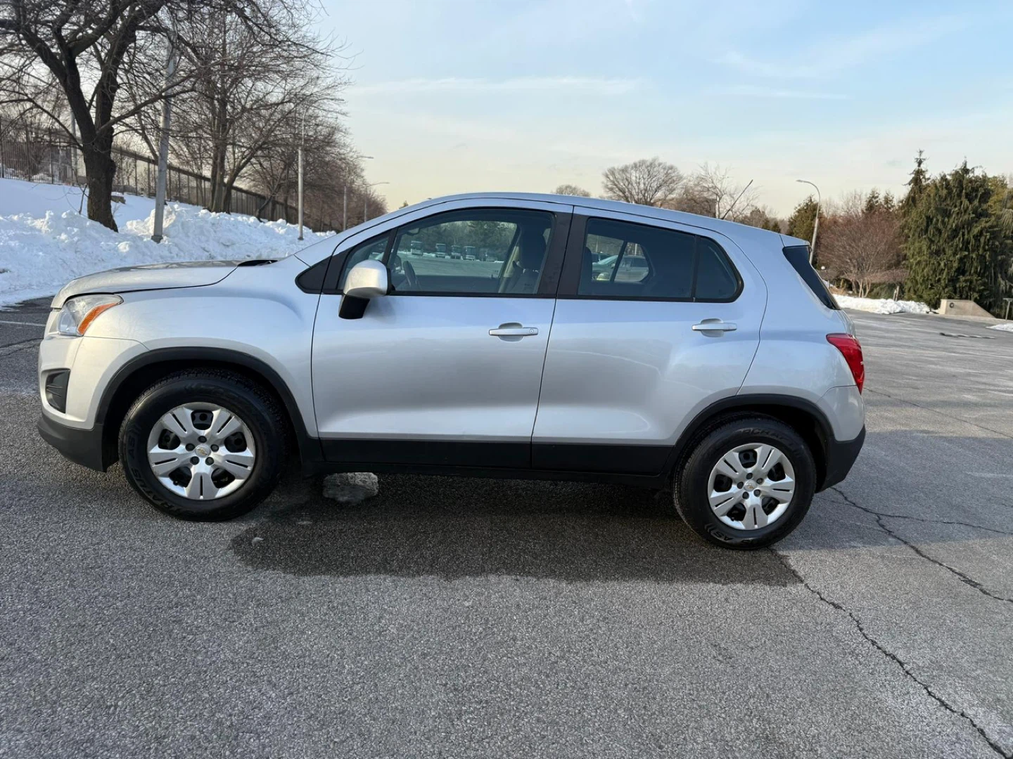Silver Chevrolet Trax SUV