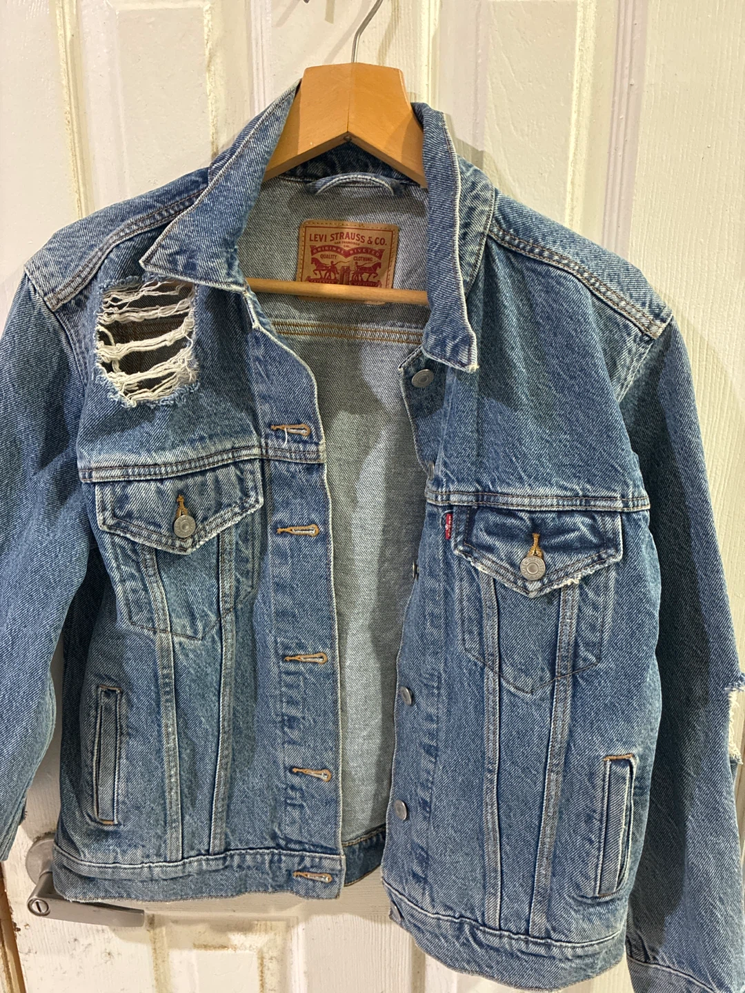 Levi's Denim Jacket with Distressed Detail