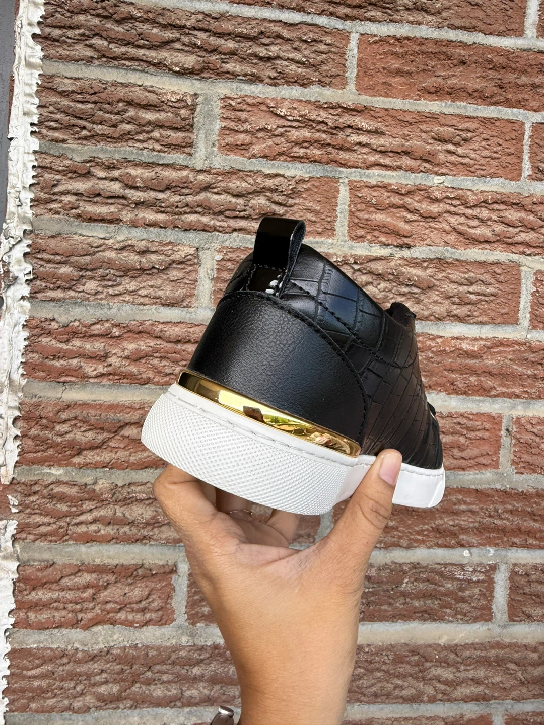 Aldo Black Croc Embossed Sneakers - photo 4