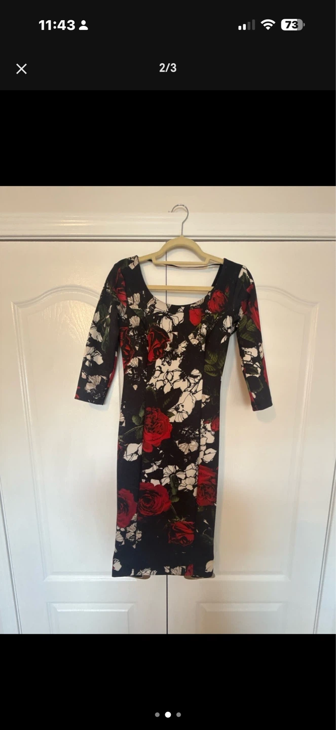 Rinascimento Floral Print Dress - Size M - photo 3
