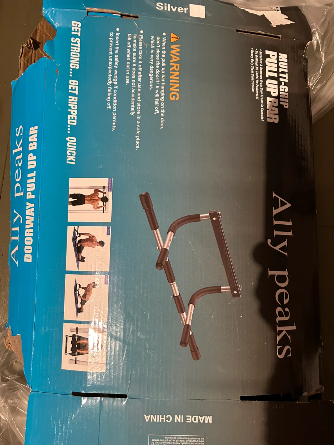 Ally Peaks Doorway Pull Up Bar Multi-Grip