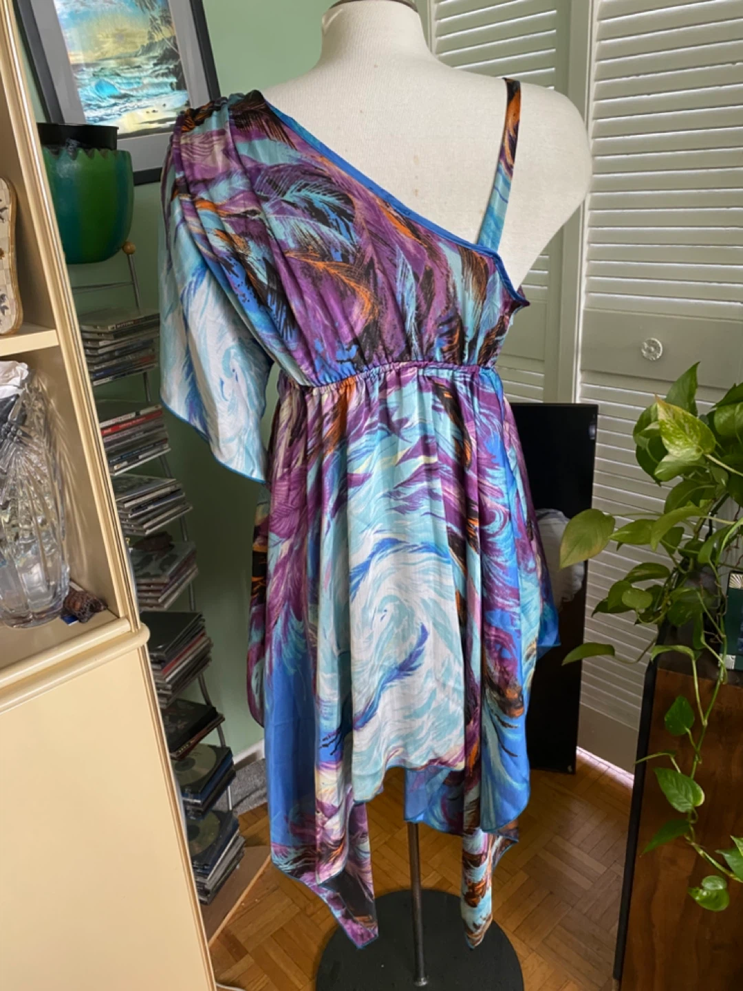 Flamingo USA Women's Dress - Colorful Feather Print - photo 3