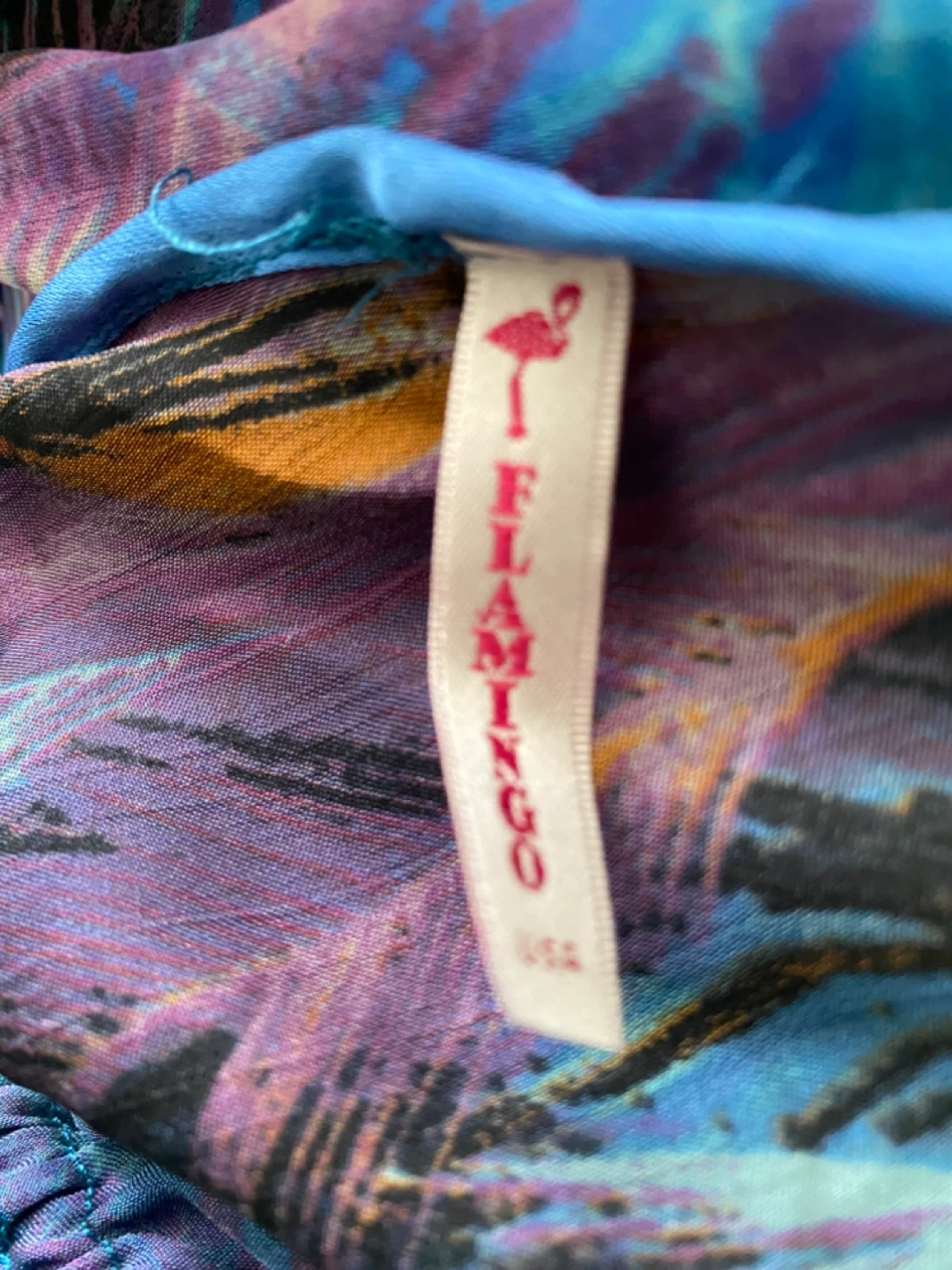Flamingo USA Women's Dress - Colorful Feather Print - photo 4