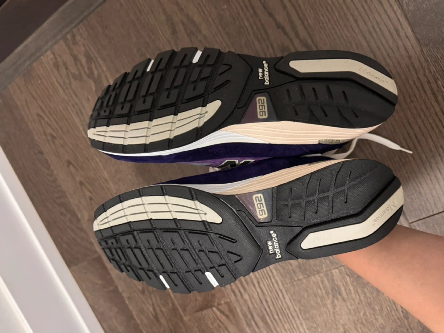 New Balance 992 Purple Grey Sneakers - photo 4