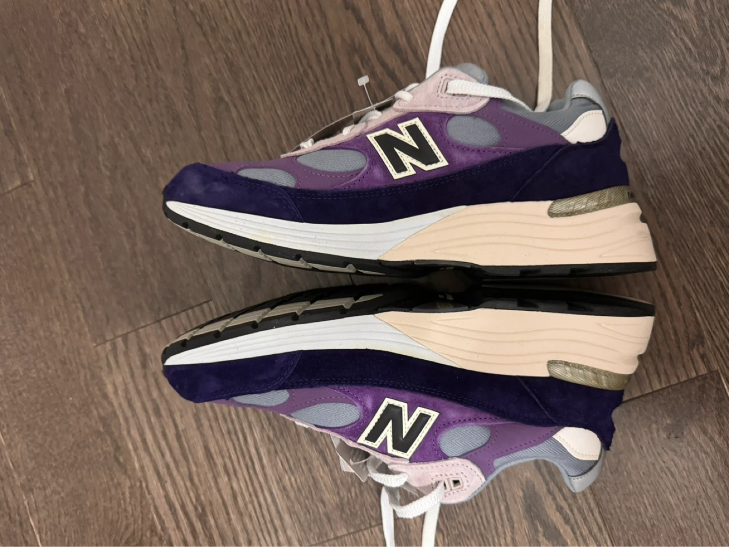 New Balance 992 Purple Grey Sneakers - photo 3