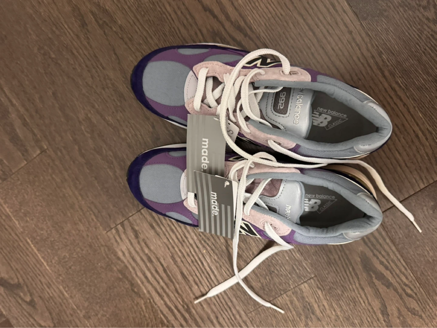 New Balance 992 Purple Grey Sneakers - photo 5