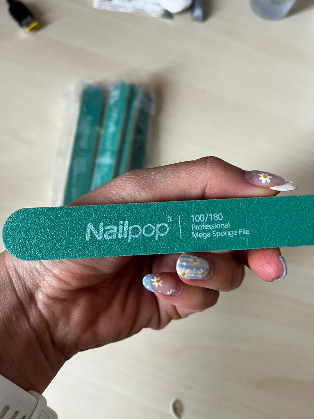 (New) Nailpop 100/180 Professional Sponge Files - photo 2