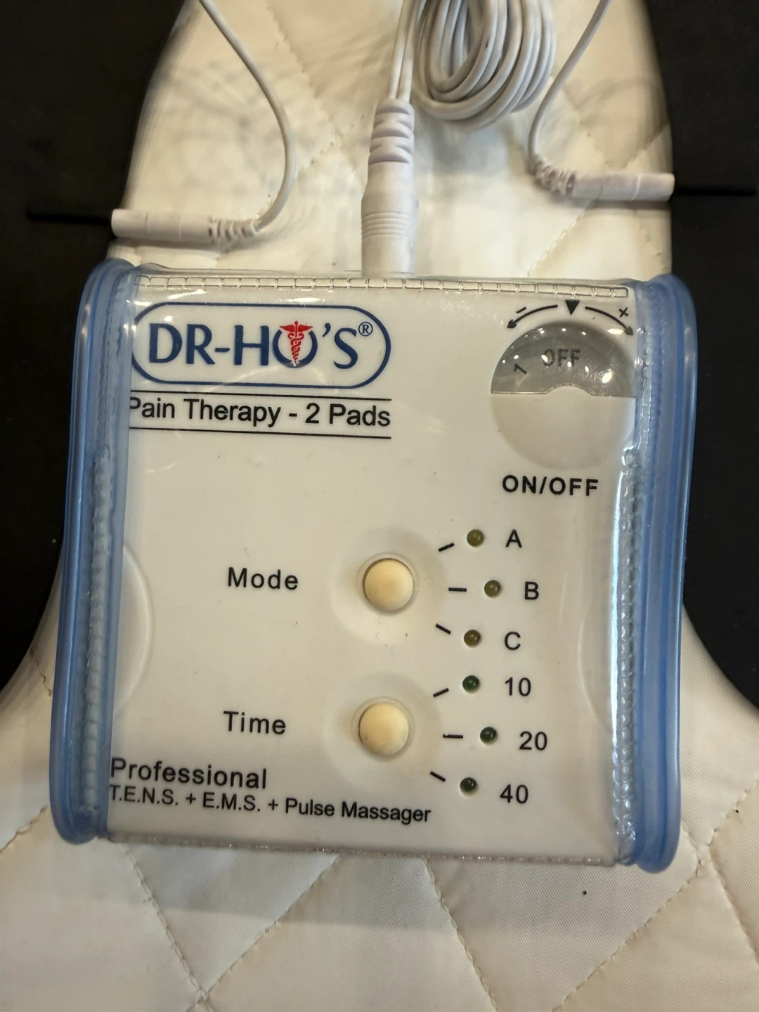 Dr. Ho's Pain Therapy TENS EMS Pulse Massager with 2 Pads - photo 4