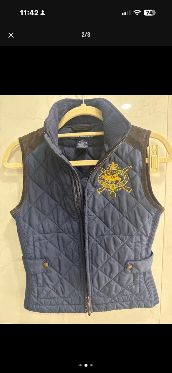 Ralph Lauren Sport Quilted Vest Size XS Blue - photo 2