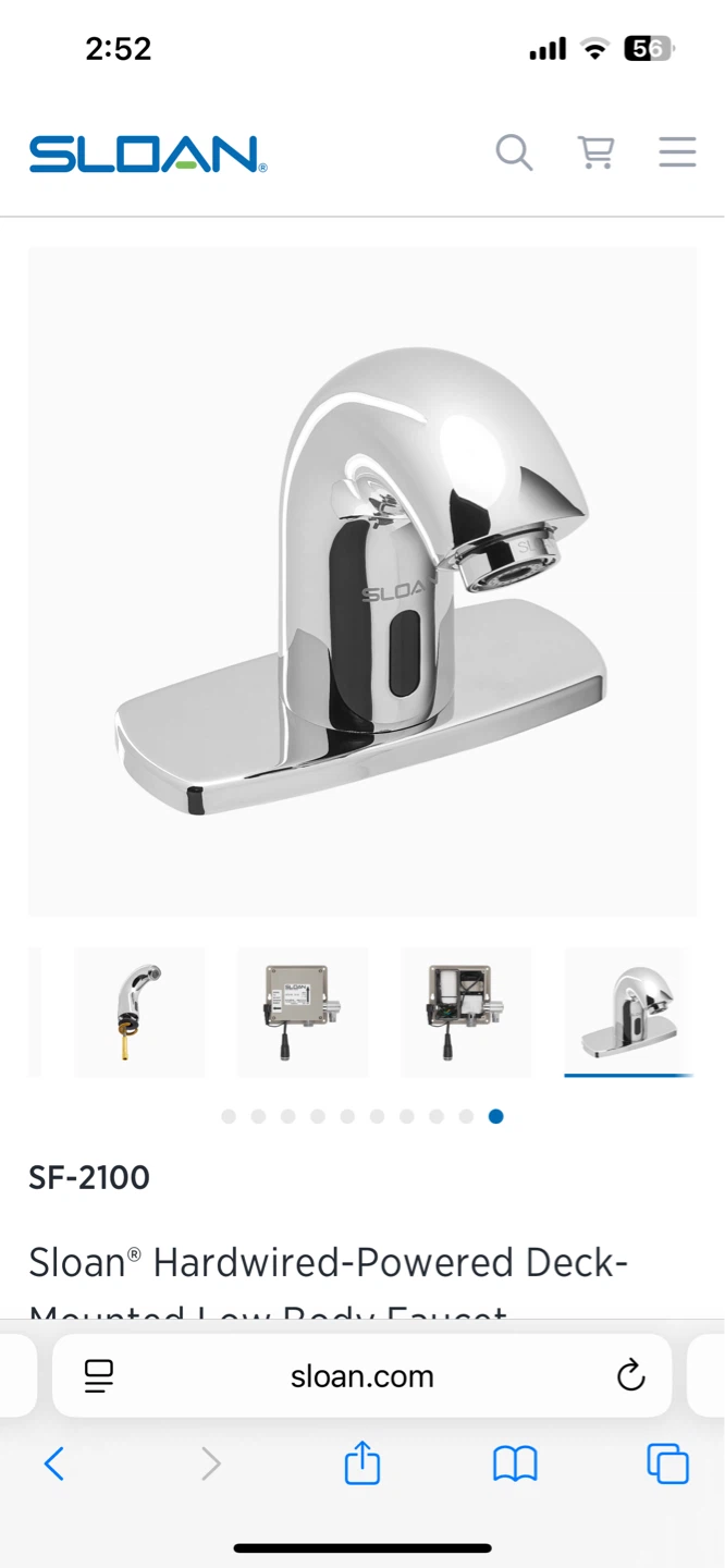 Sloan SF-2100 Sensor Activated Touch-Free Faucet - photo 3