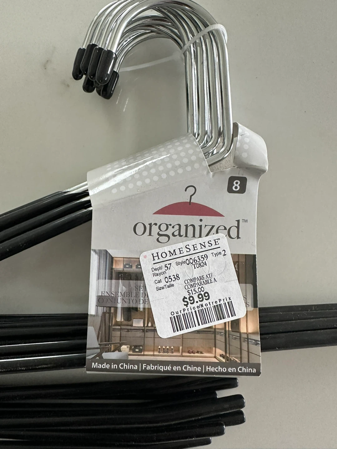 Organized HomeSense Black Wire Hangers (16 Pack) - photo 2