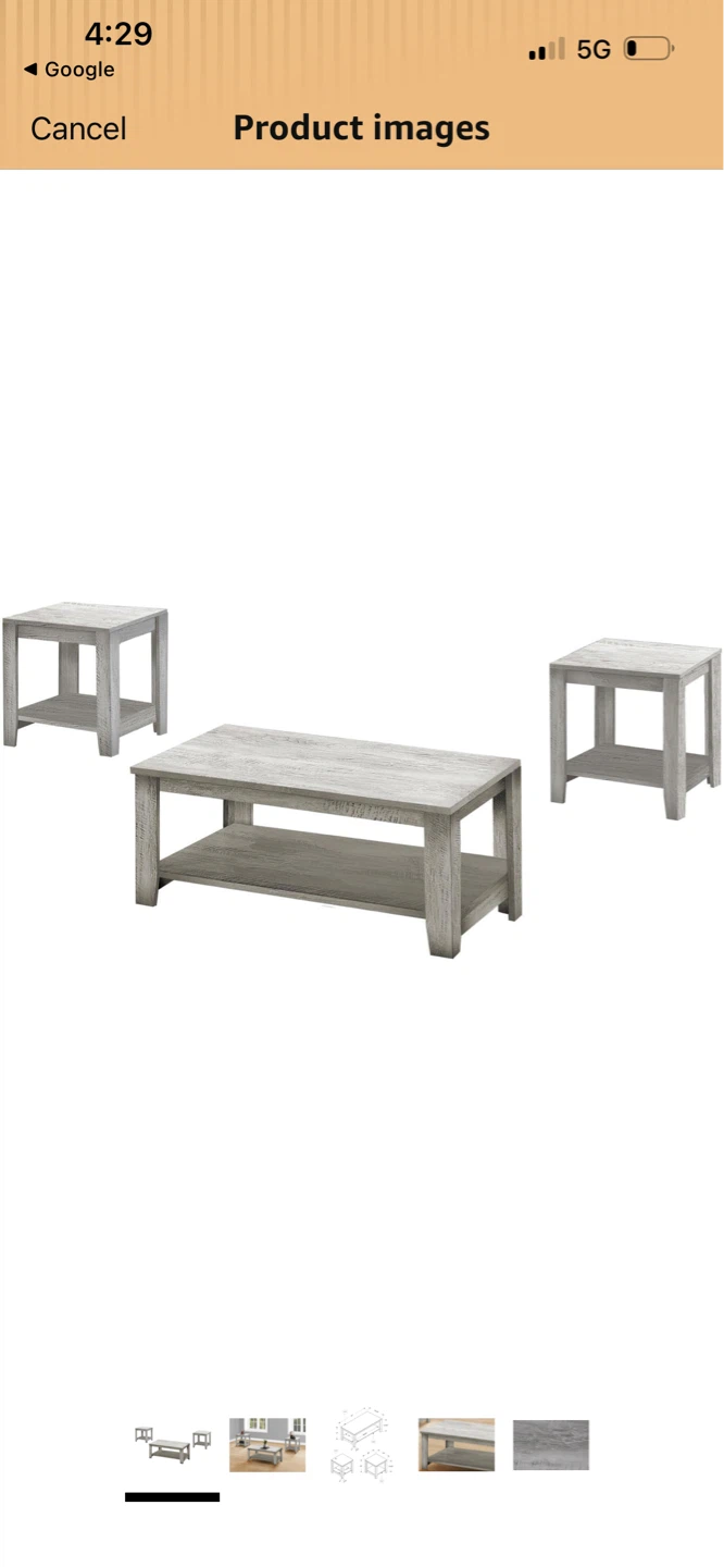New 3-Piece Coffee Table Set - photo 2