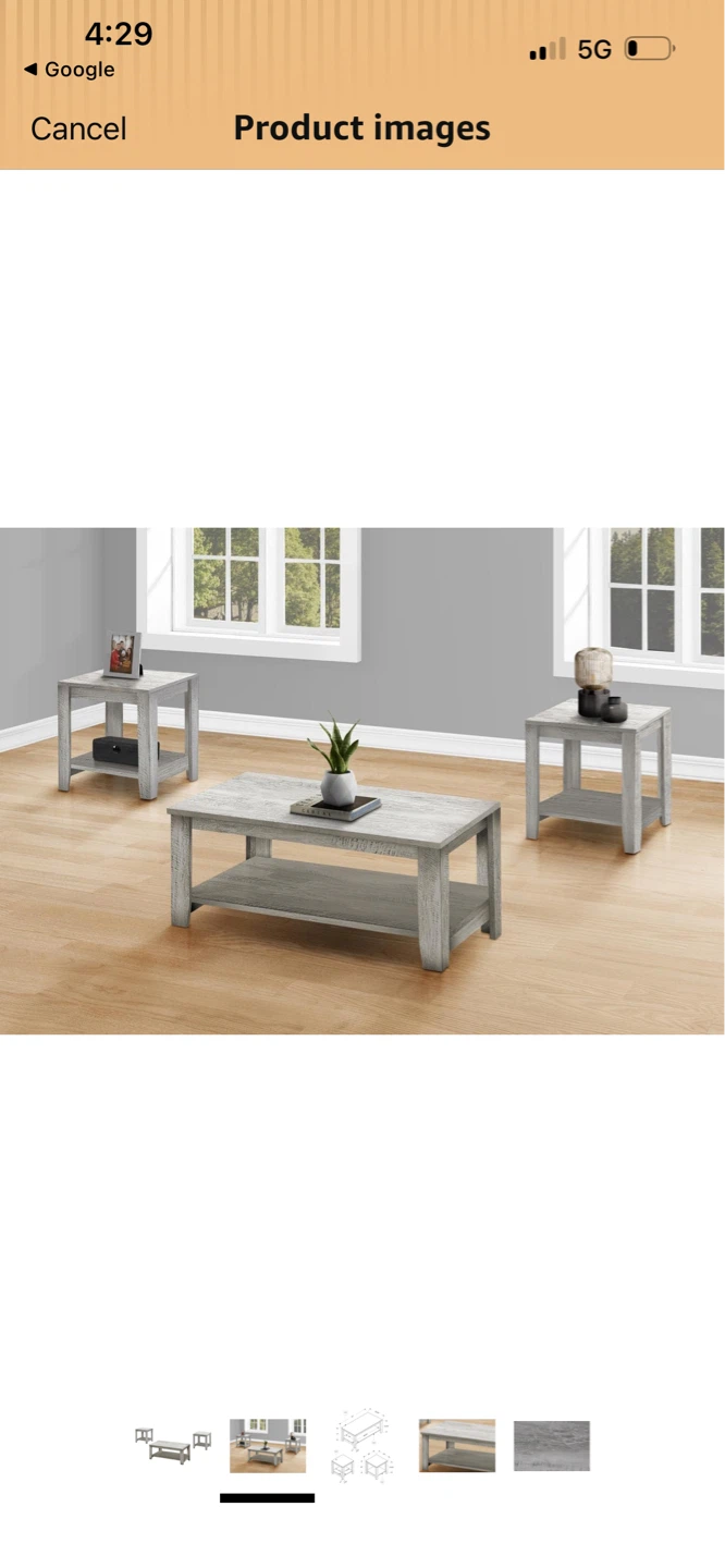New 3-Piece Coffee Table Set