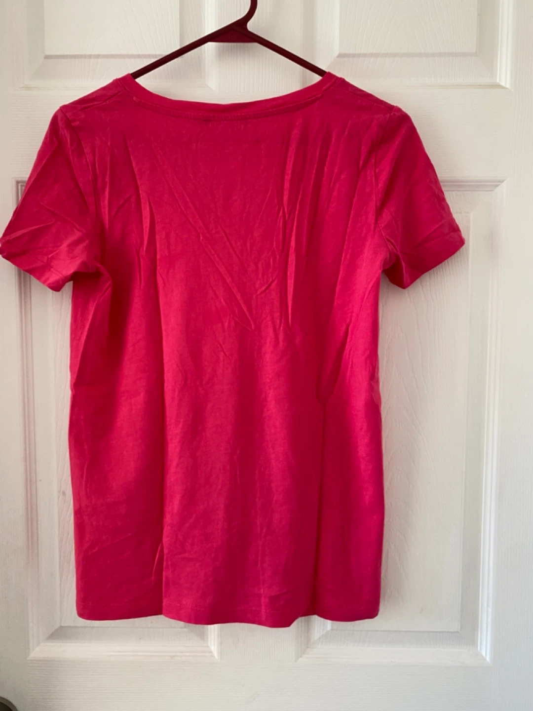 ZARA V-Neck T-Shirt - Hot Pink - Size S - photo 3
