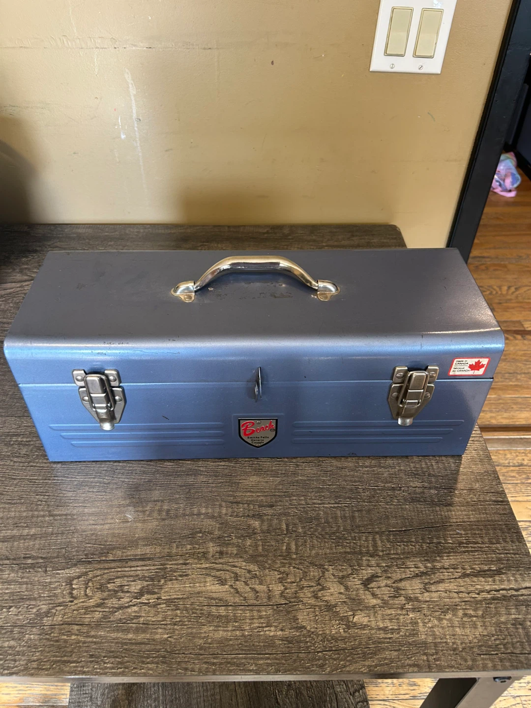 Vintage Beach Metal Toolbox