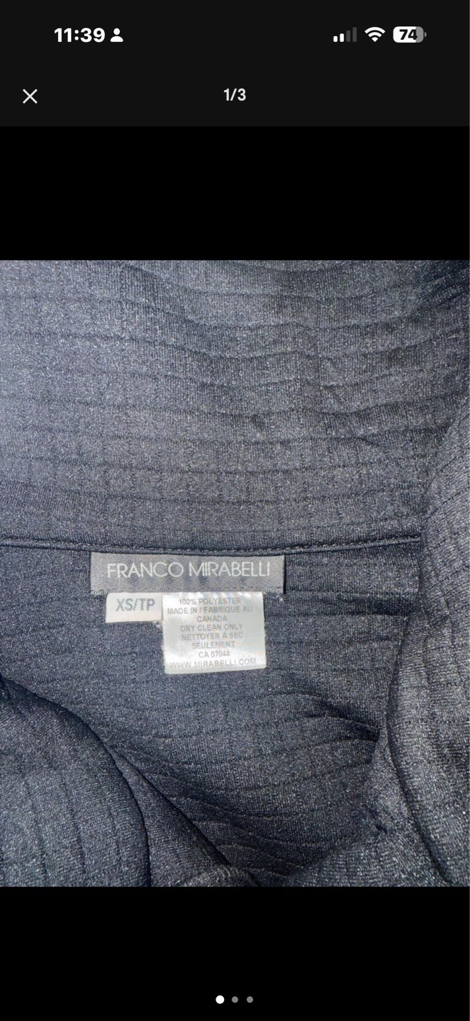 Franco Mirabelli Quilted Jacket XS/TP