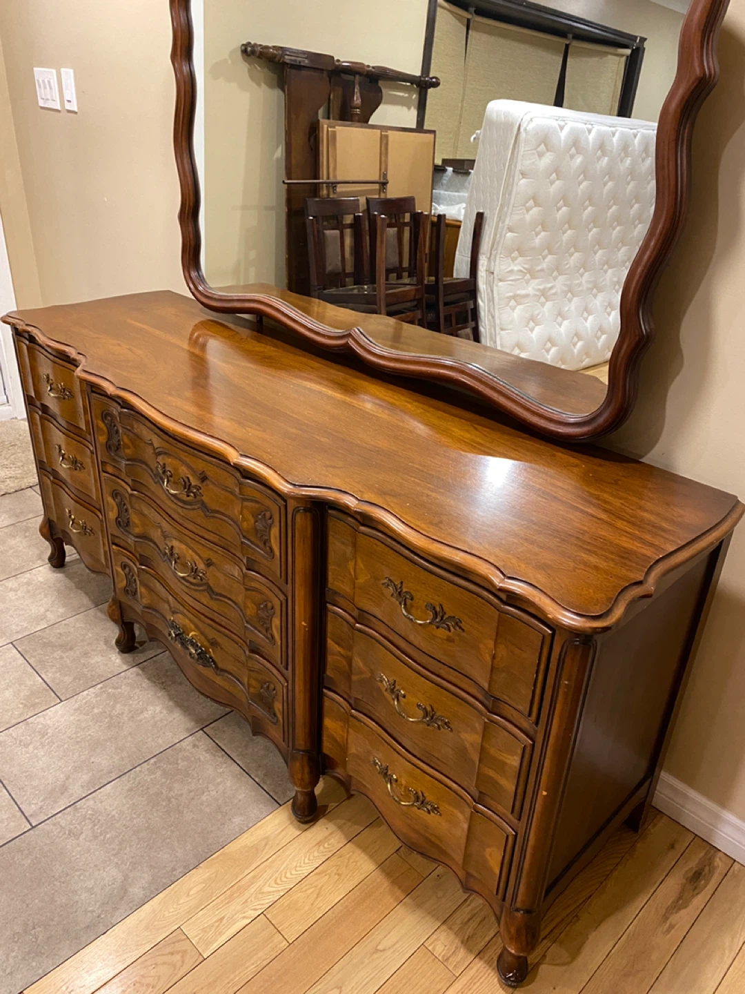 Vintage Malcom French Provincial Wood Dresser (CAN DELIVER) - photo 3