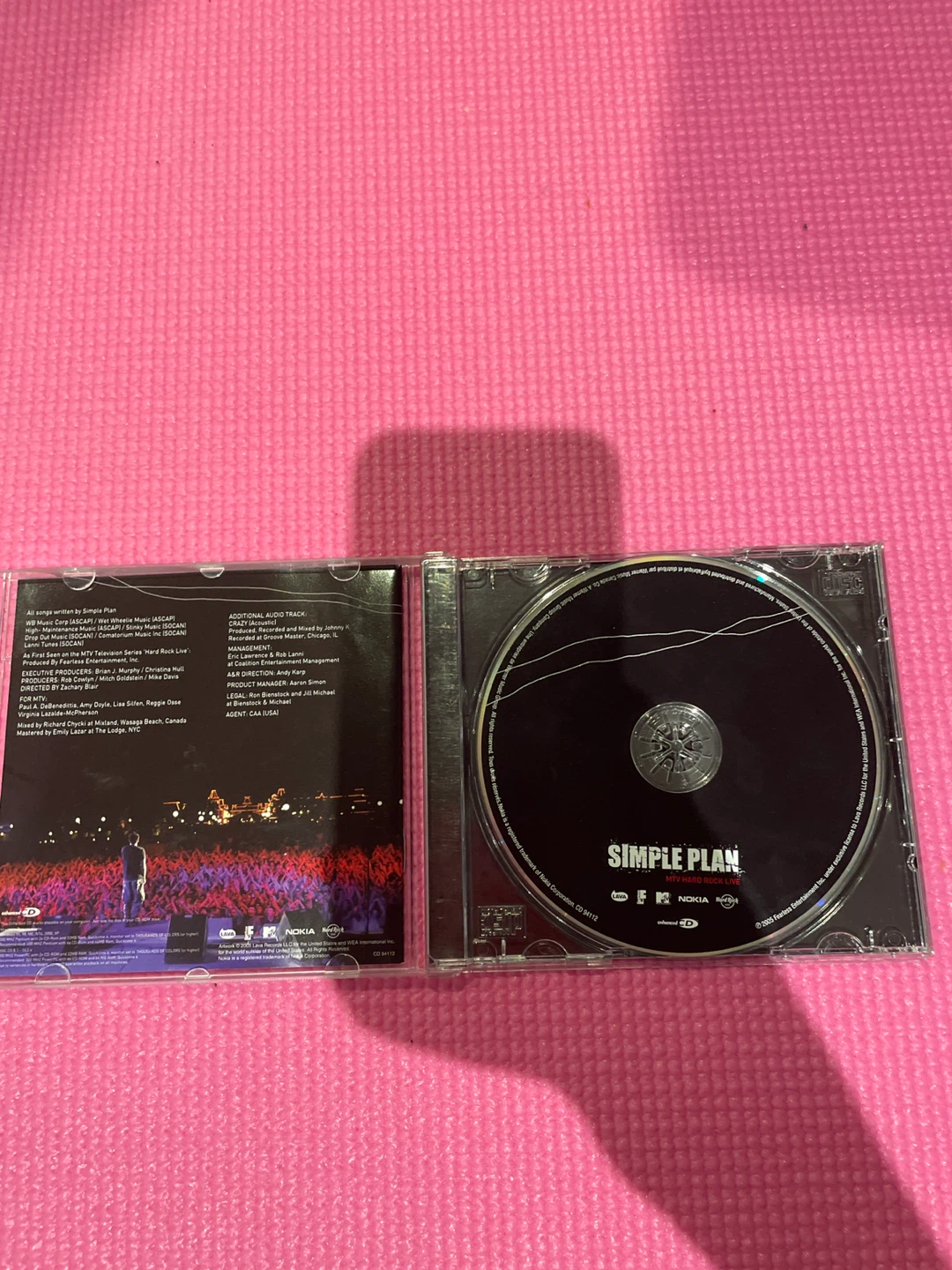 Simple Plan MTV Hard Rock Live CD - photo 3
