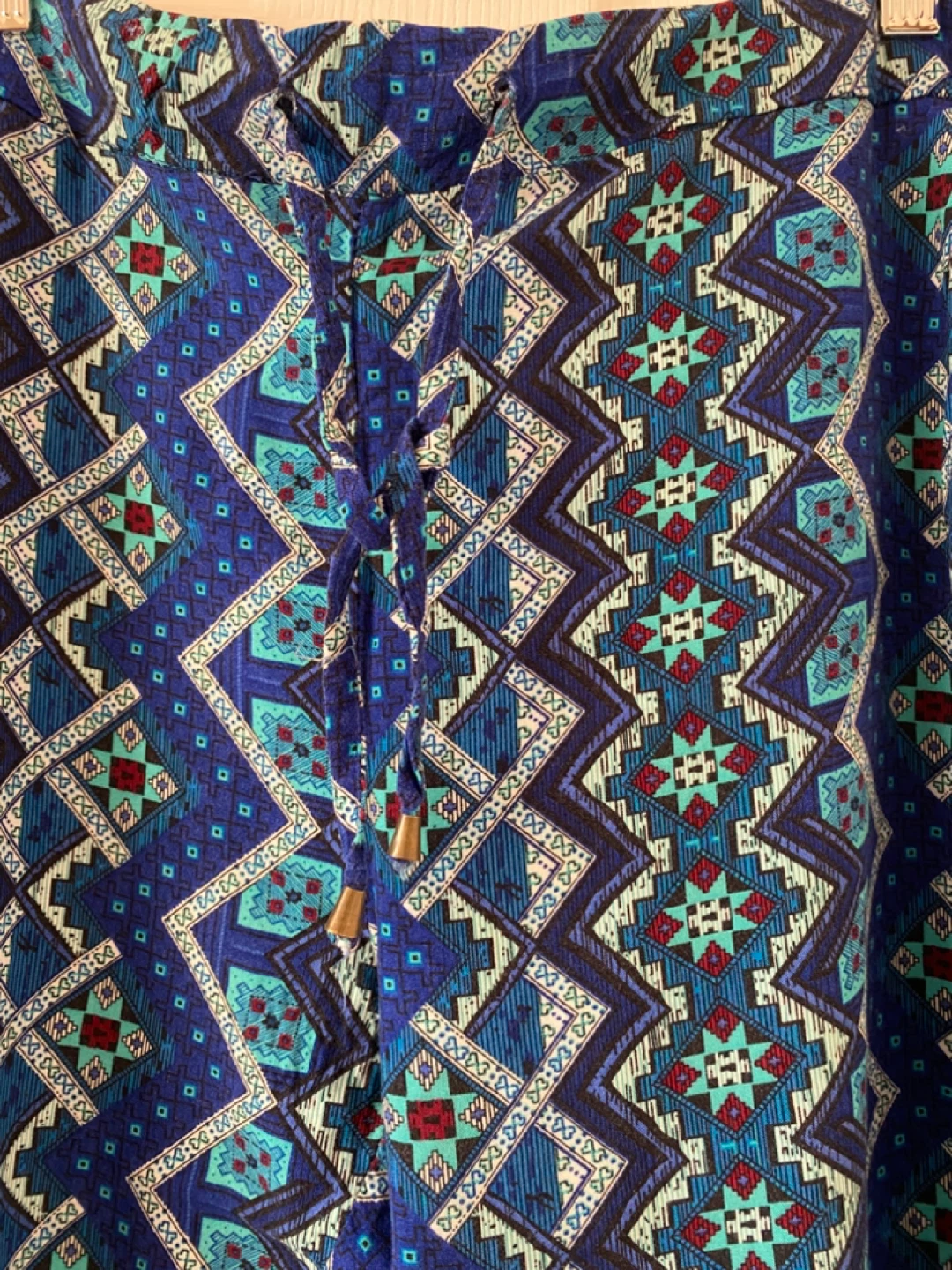 Skyla Women's Blue Geometric Print Leggings Size S - photo 2