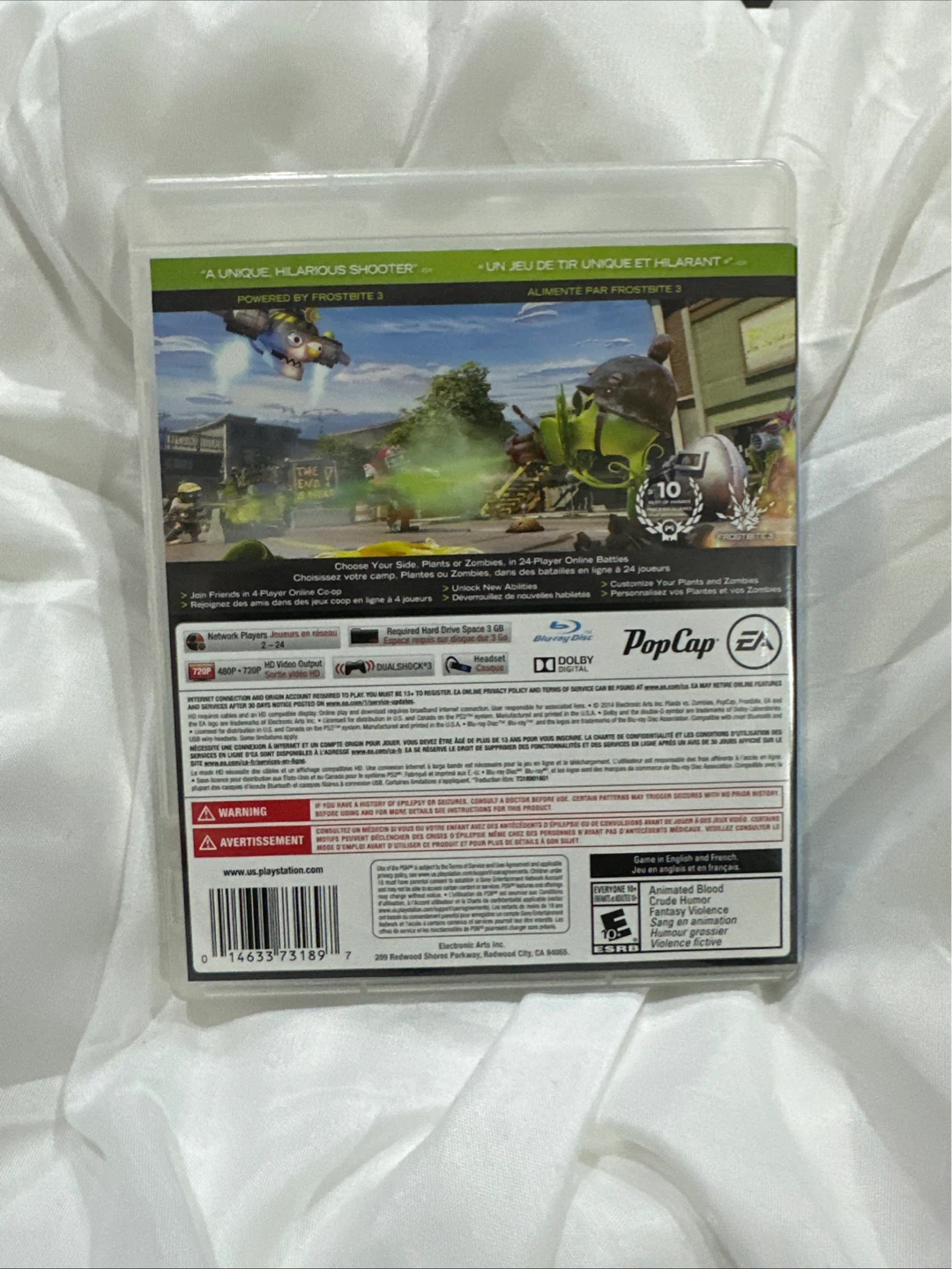 Plants vs Zombies Garden Warfare PS3 PlayStation 3 - photo 3