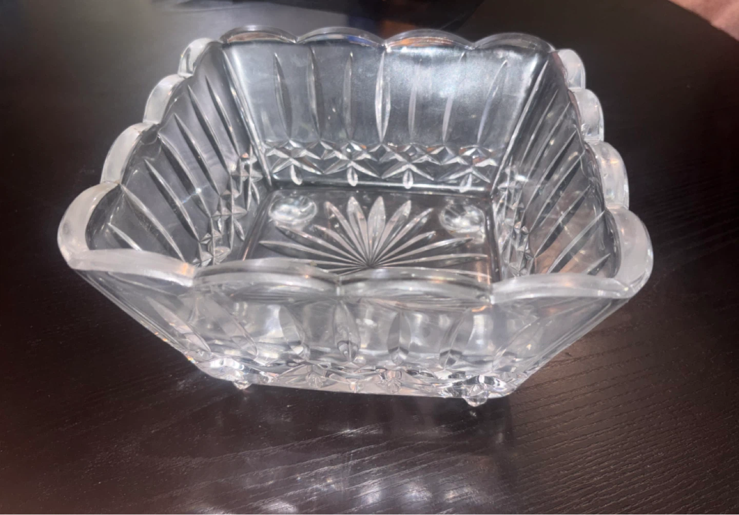 Clear Glass Square Serving Bowl - photo 2