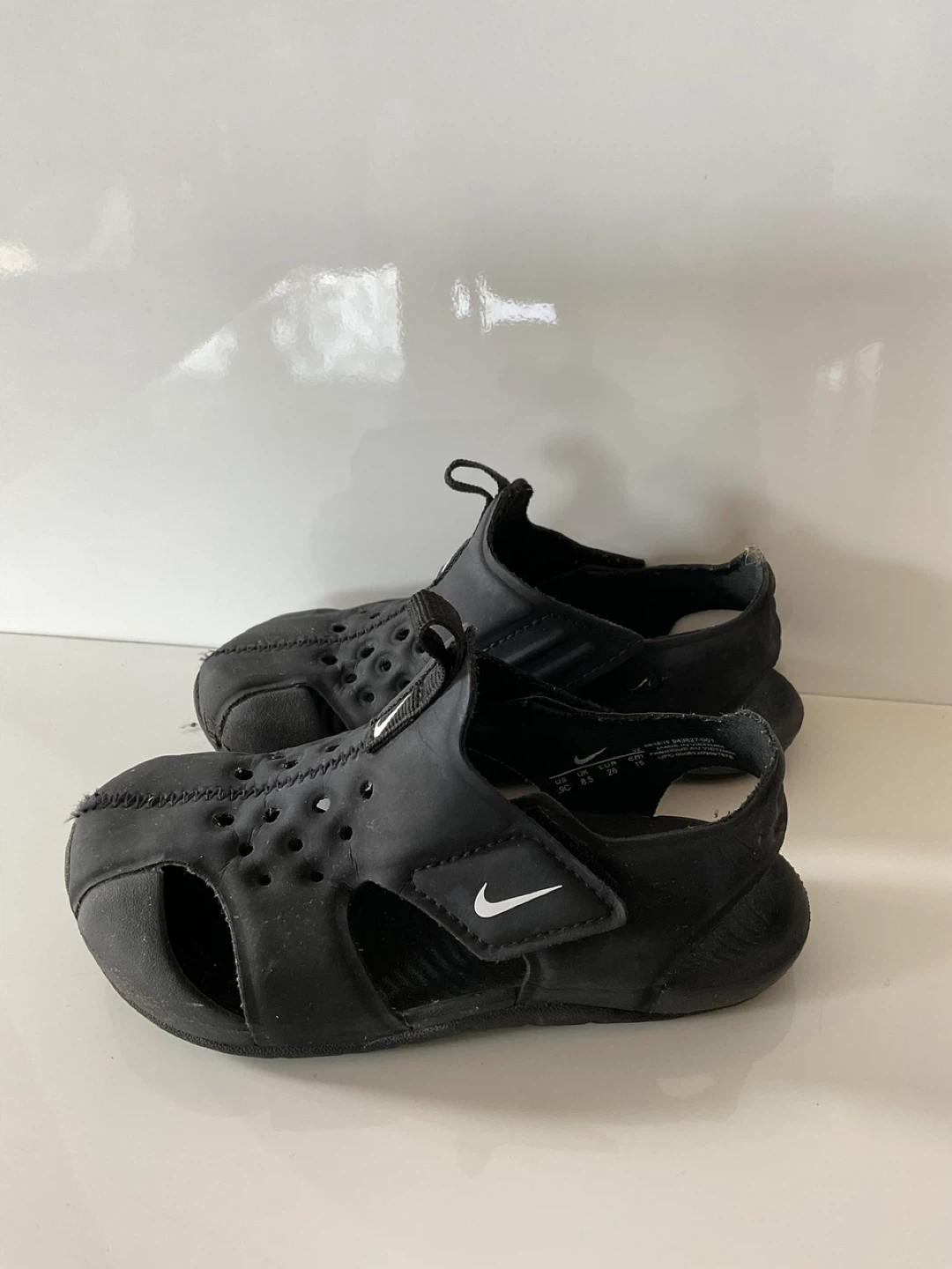 Nike Sunray Protect 2 black toddler sandals size 9 - photo 5