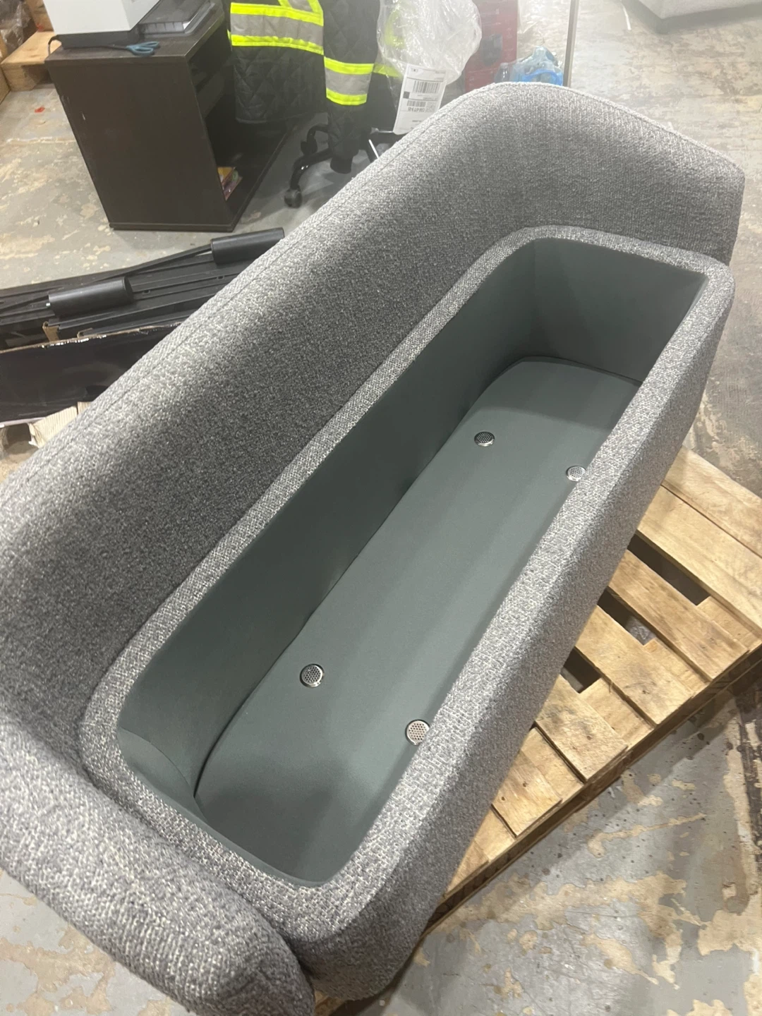 Grey Storage Bench - photo 3