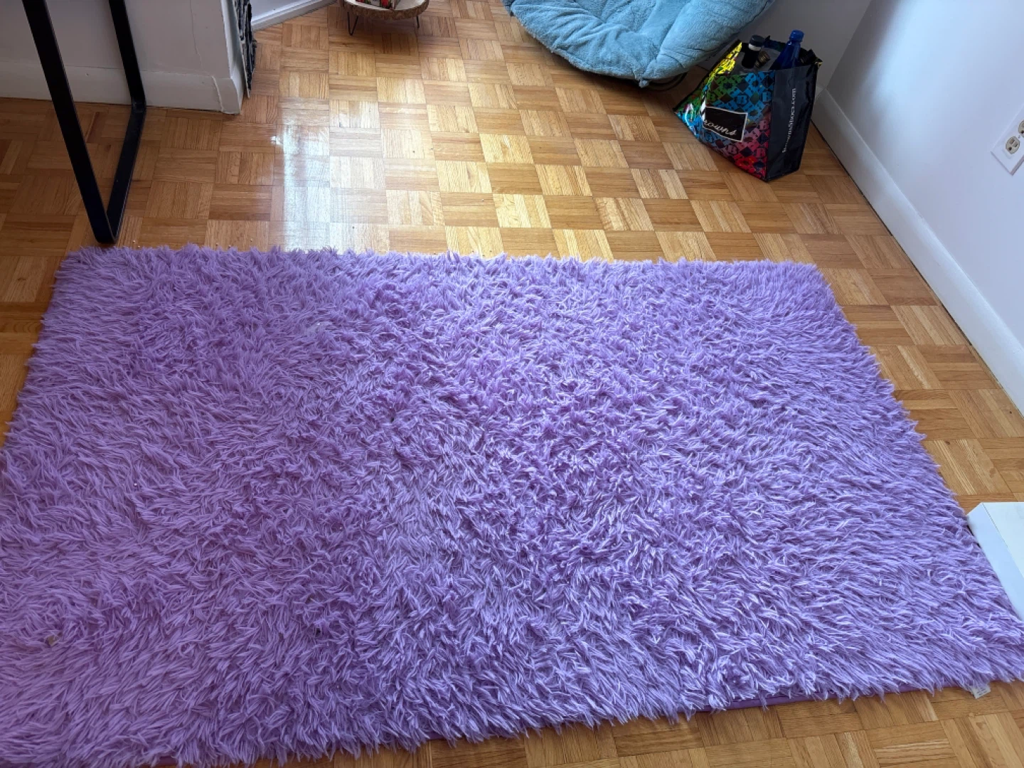 2 Purple Shaggy Rugs