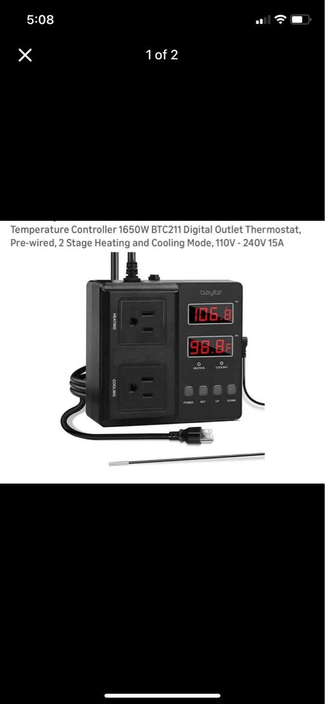 Bayite BTC211 Digital Temperature Controller
