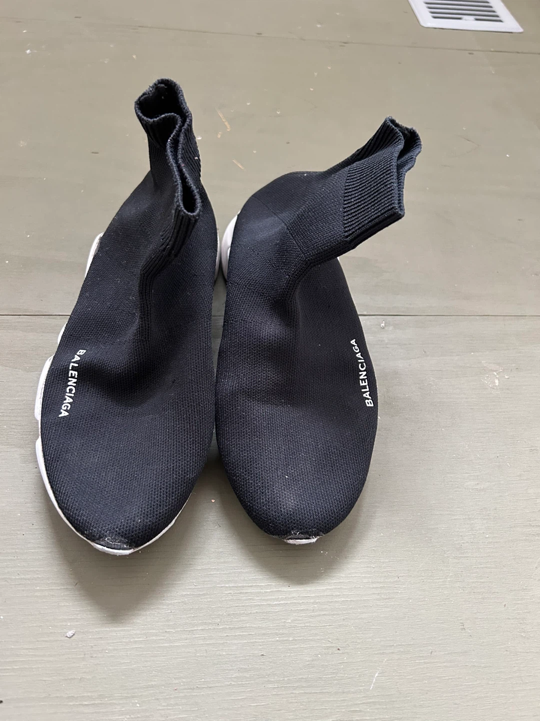 Balenciaga Speed Trainer Sneakers Black Knit Sock Shoe - photo 3