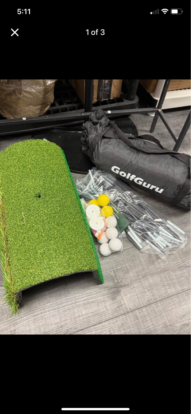 GolfGuru Golf Chipping Net with Mat and Balls