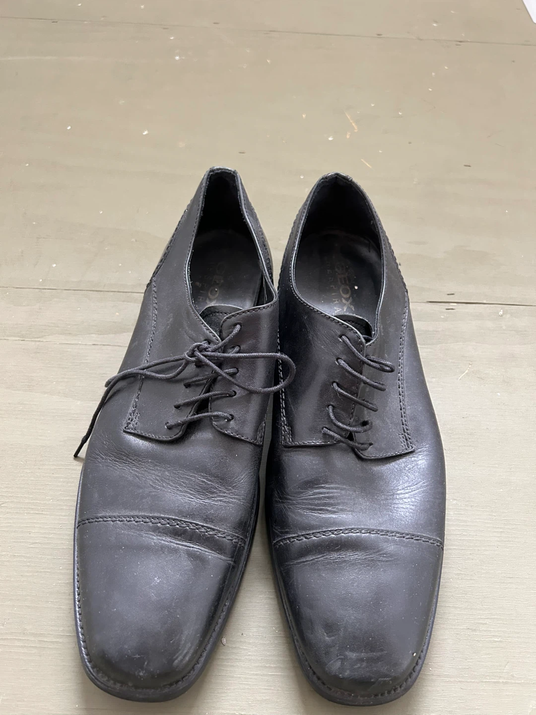 Geox Black Leather Dress Shoes - Size 34 - photo 4