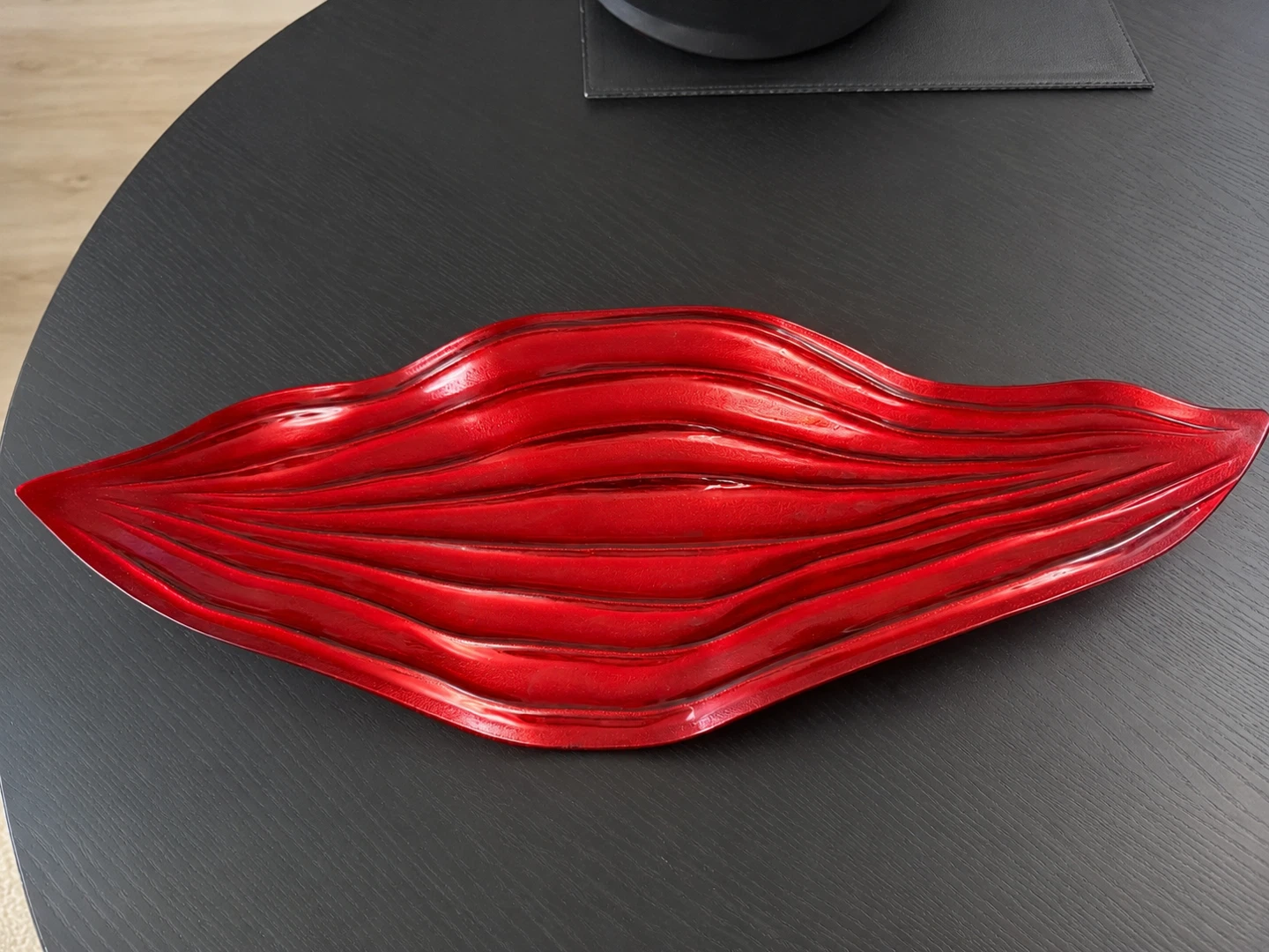 Decorative Red Leaf Dish