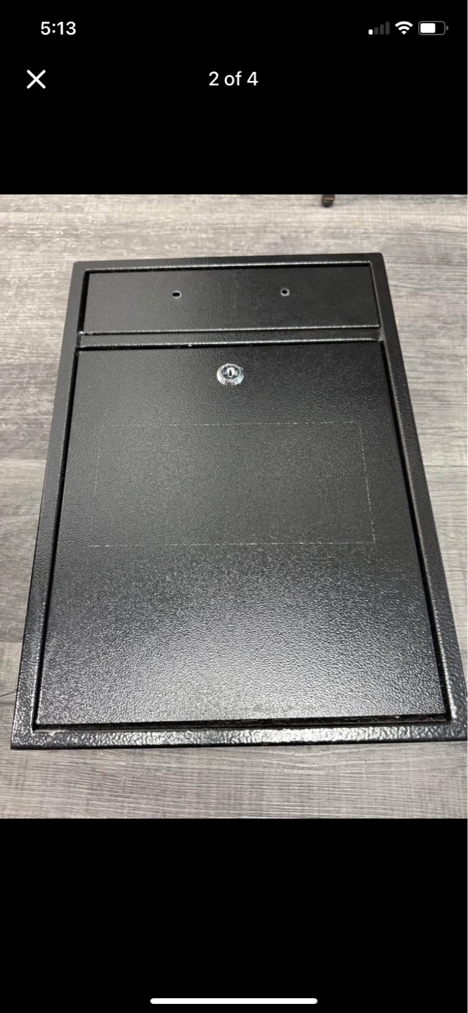 Black Galvanized Steel Drop Mailbox with Lock - photo 2