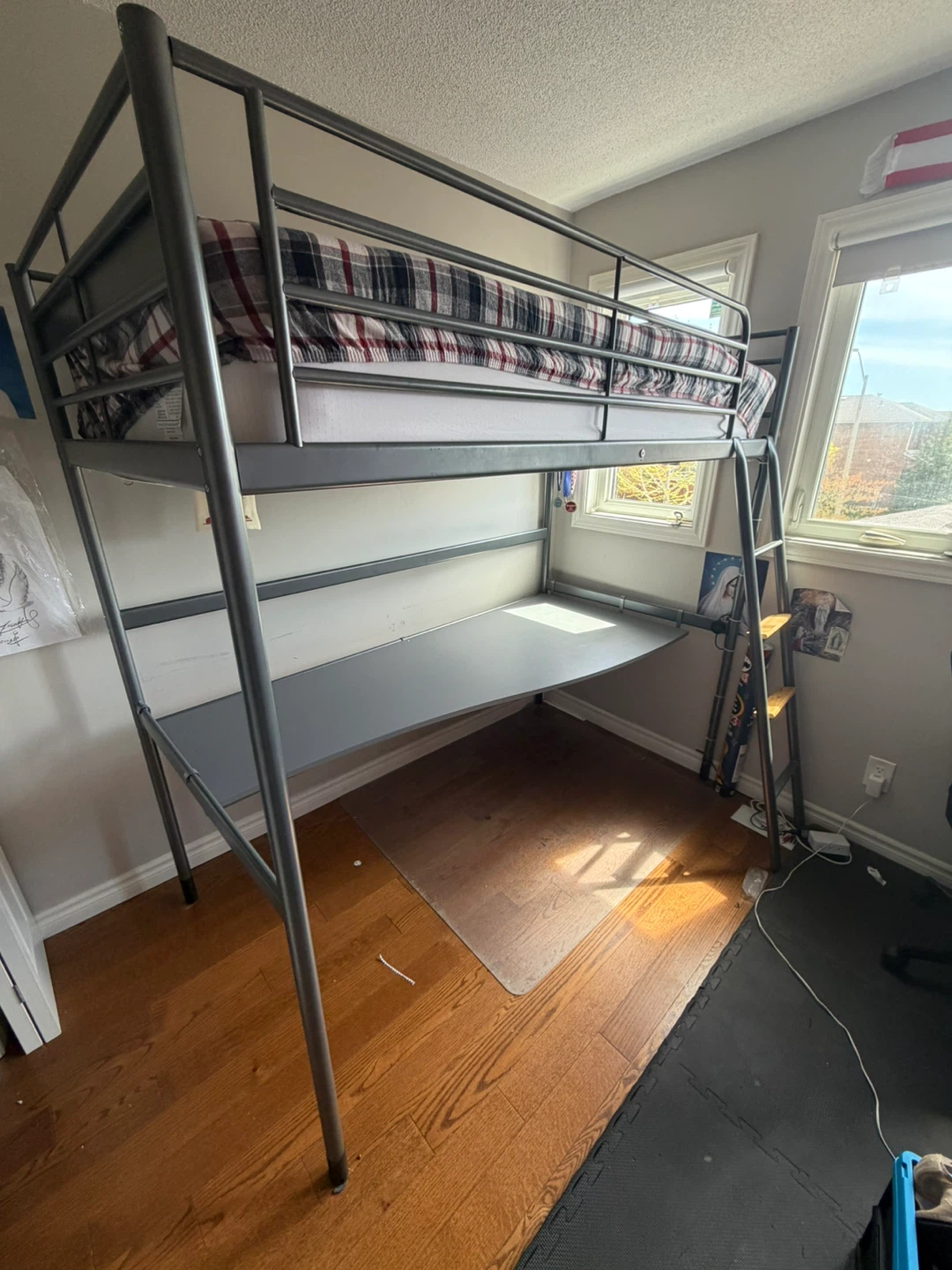 IKEA SVÄRTA Loft Bed with Desk