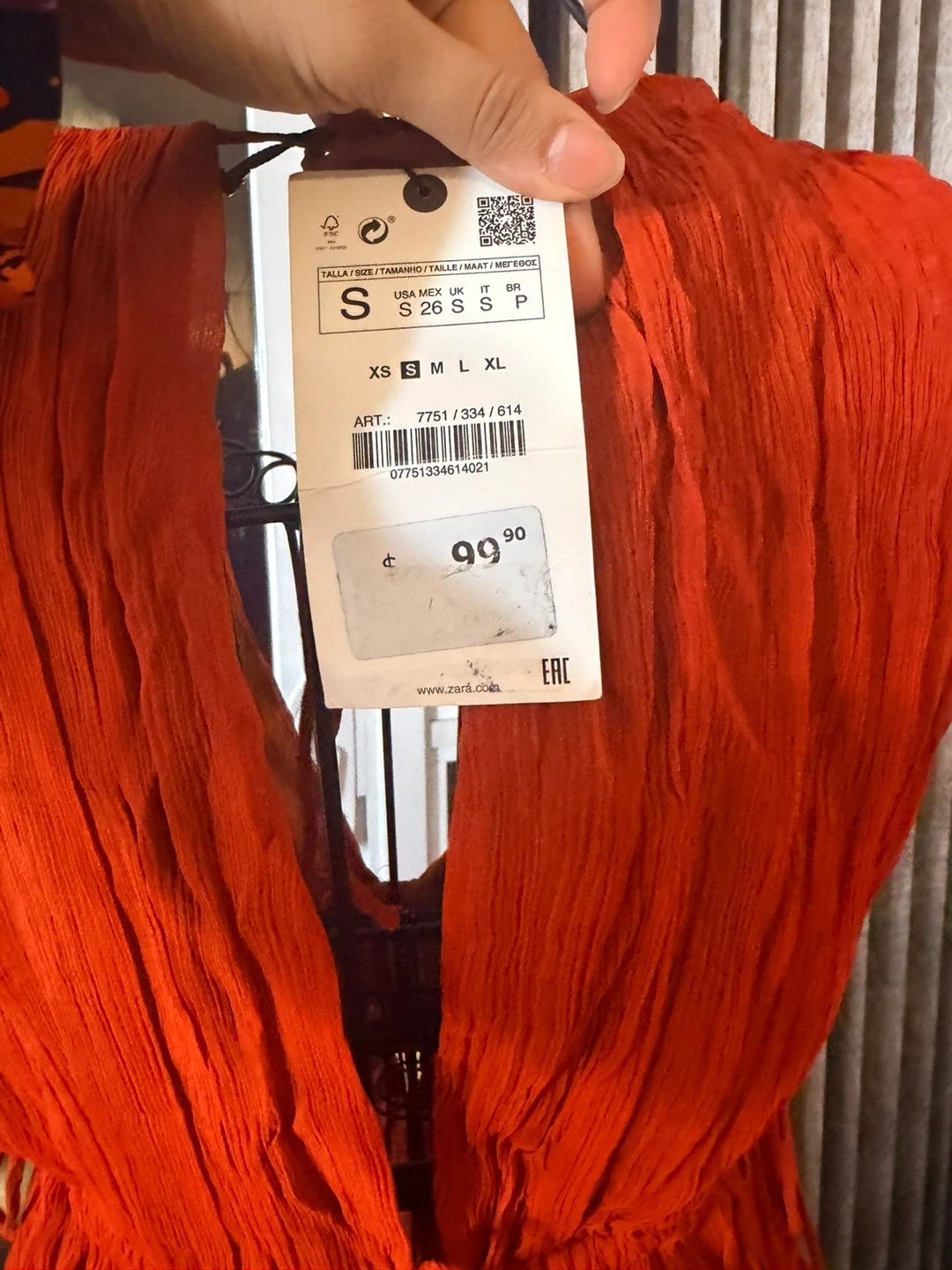 Chiffon Zara Orange Dress - photo 5