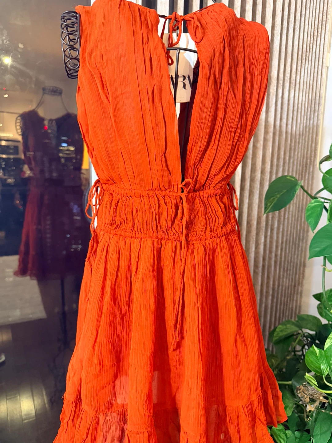 Chiffon Zara Orange Dress - photo 4