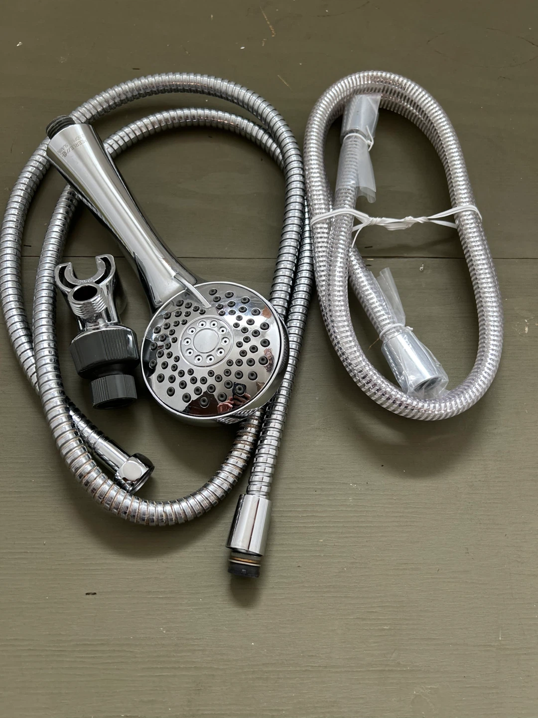 Chrome Handheld Shower Head with Hose and Mount