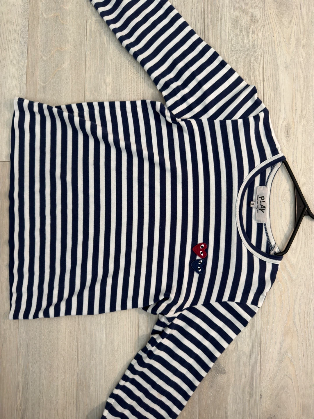 Comme des Garçons PLAY Striped Long Sleeve Shirt