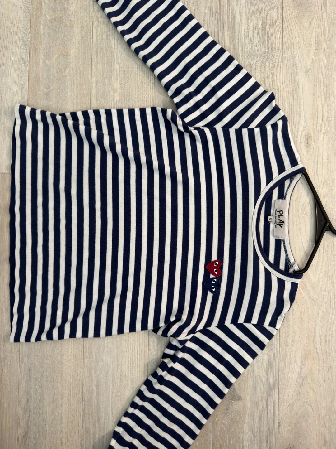 Comme des Garçons PLAY Striped Long Sleeve Shirt