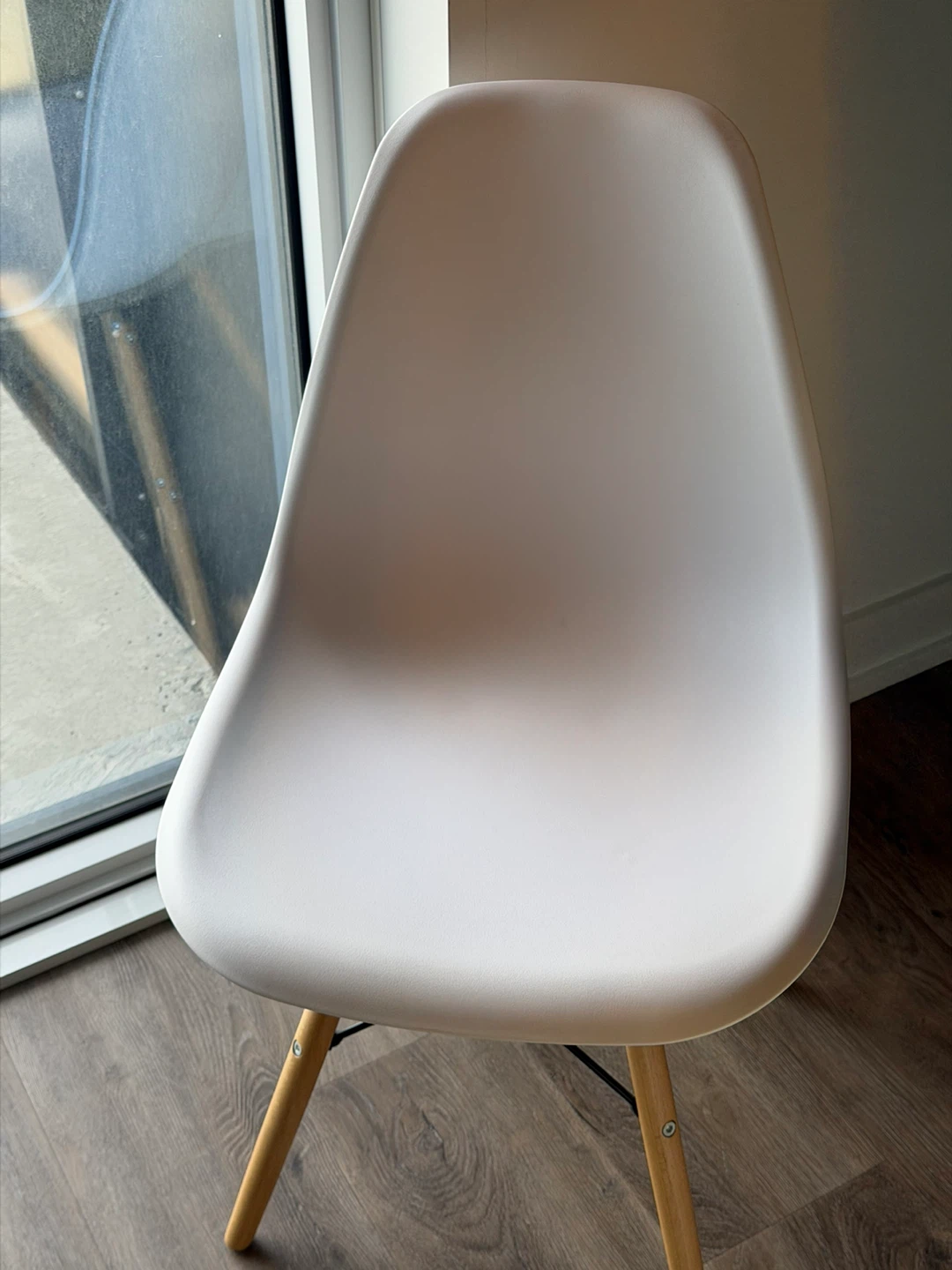 White Modern Dining Chair x3