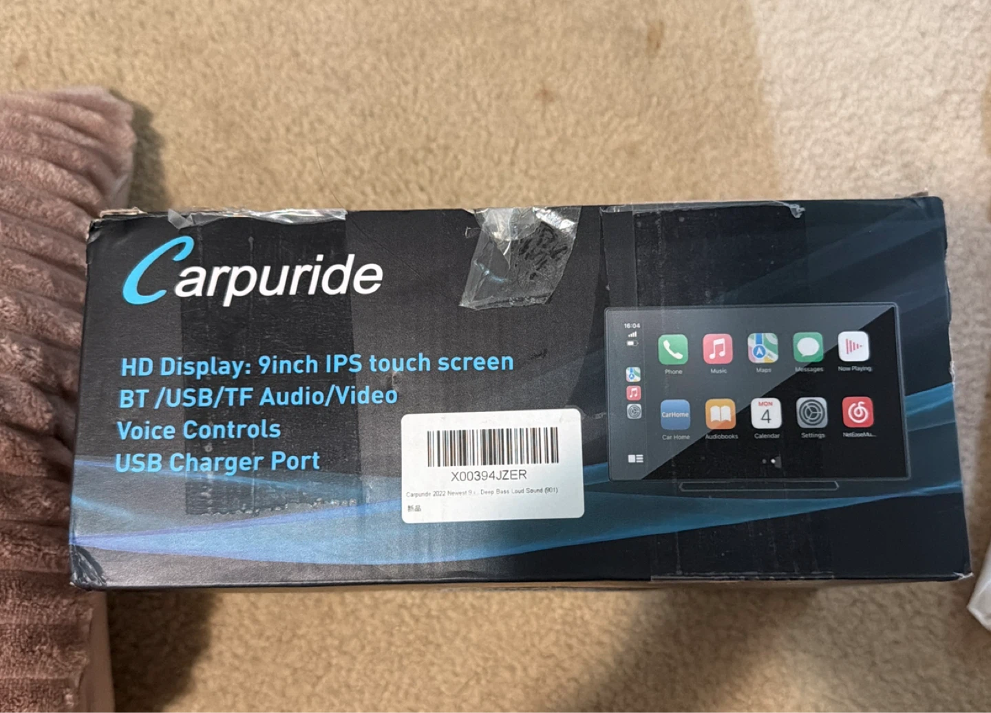 Carpuride 9-inch HD IPS Touch Screen Car Display