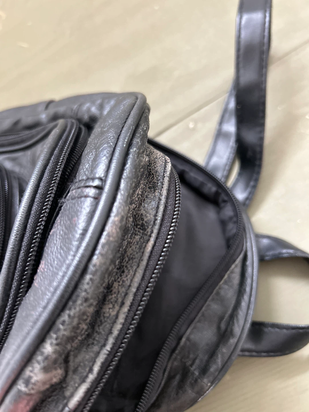 Black Leather Backpack - photo 5
