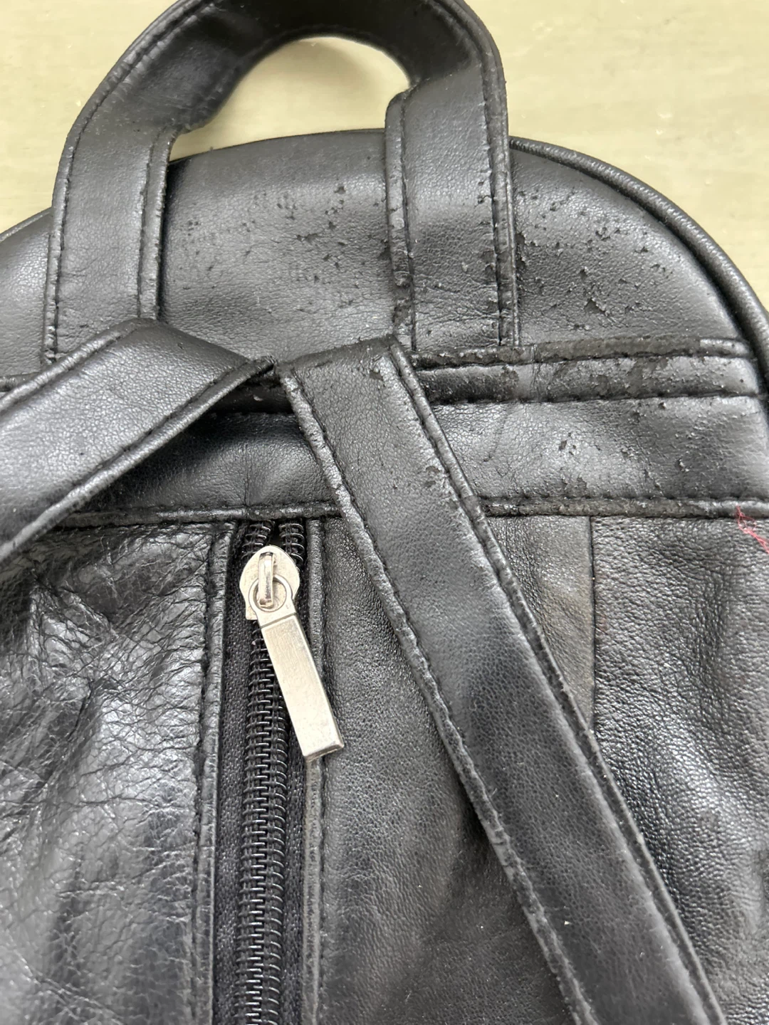 Black Leather Backpack - photo 2