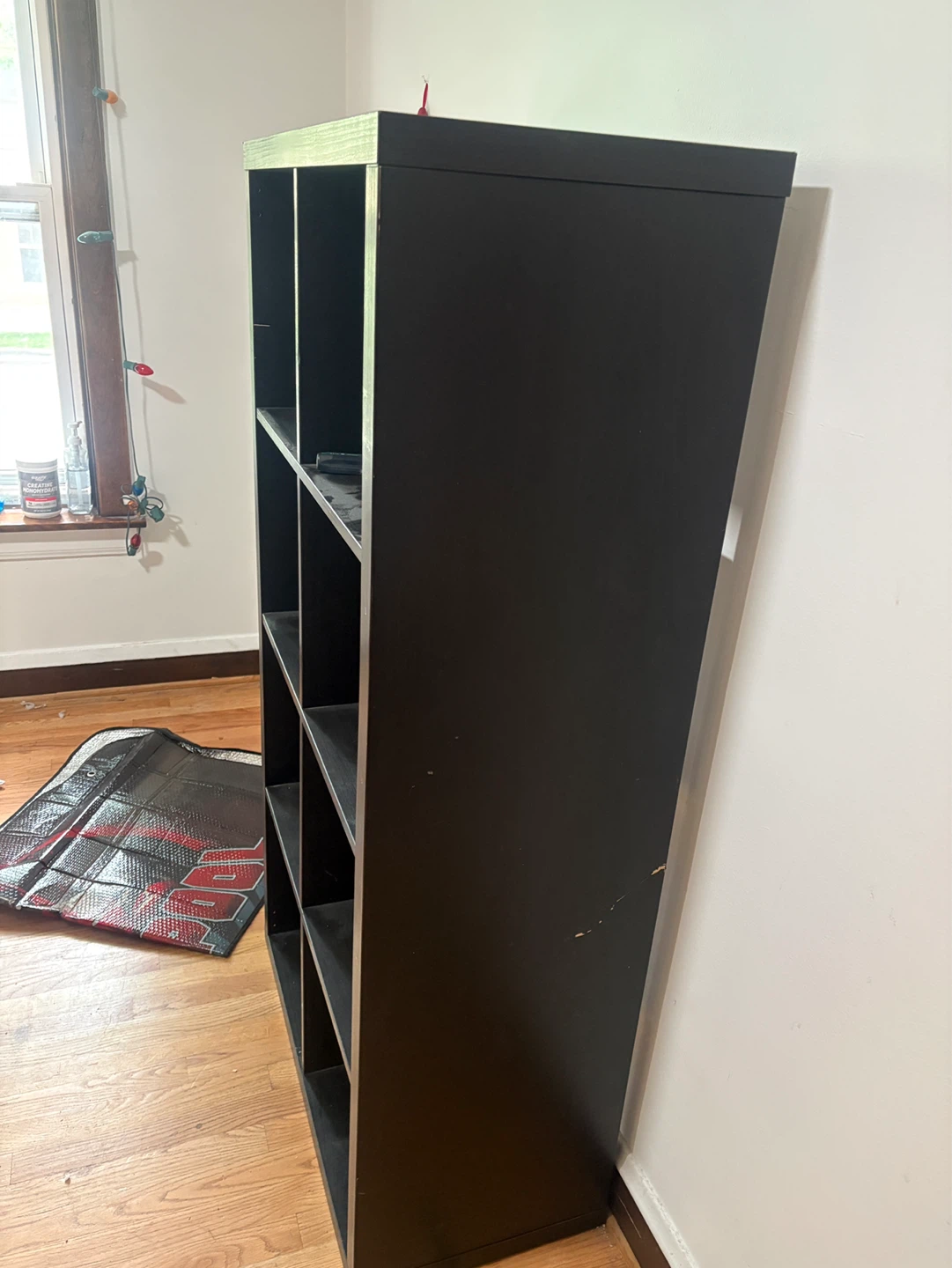Black 8-Cube Bookshelf/Storage Unit