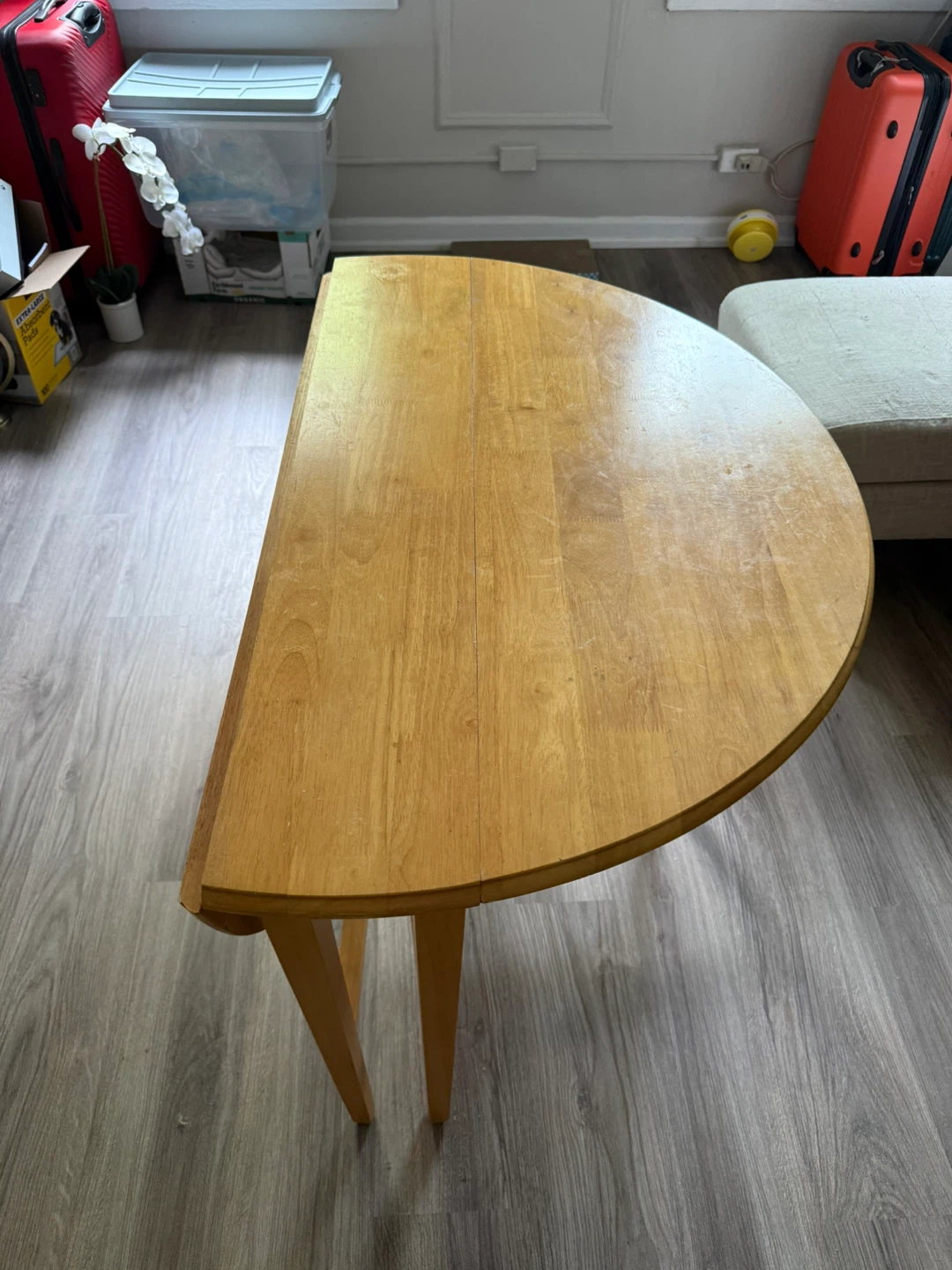 Round Drop Leaf Table - photo 2
