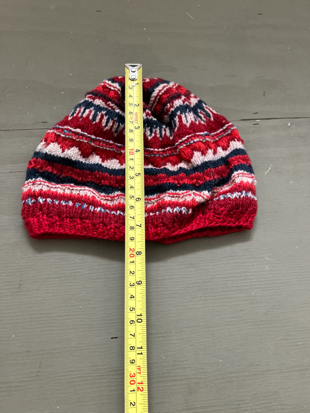 Red, White, and Blue Knit Beanie - photo 2